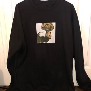 Ariana Grande Thank U Next album cover crewneck